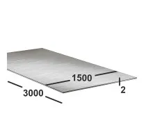 Алюминиевый лист 2 мм 5083Н111 1500х3000