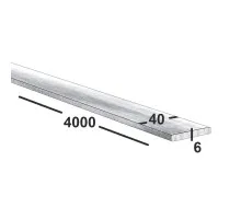 Шина алюминиевая 40х6 АД31Т