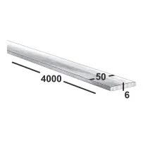 Шина алюминиевая 50х6 АД31Т