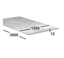 Дюралевая плита Д16 12 мм 1200х3000