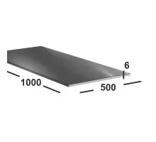 Лист свинцовый 6 мм 500х1000 С1