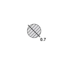 Проволока вязальная 0.7 светлая