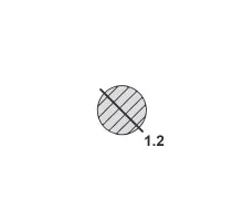 Проволока вязальная 1.2 светлая