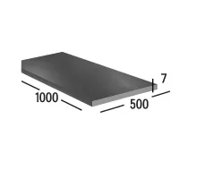 Лист свинцовый 7 мм 500×1000 С1